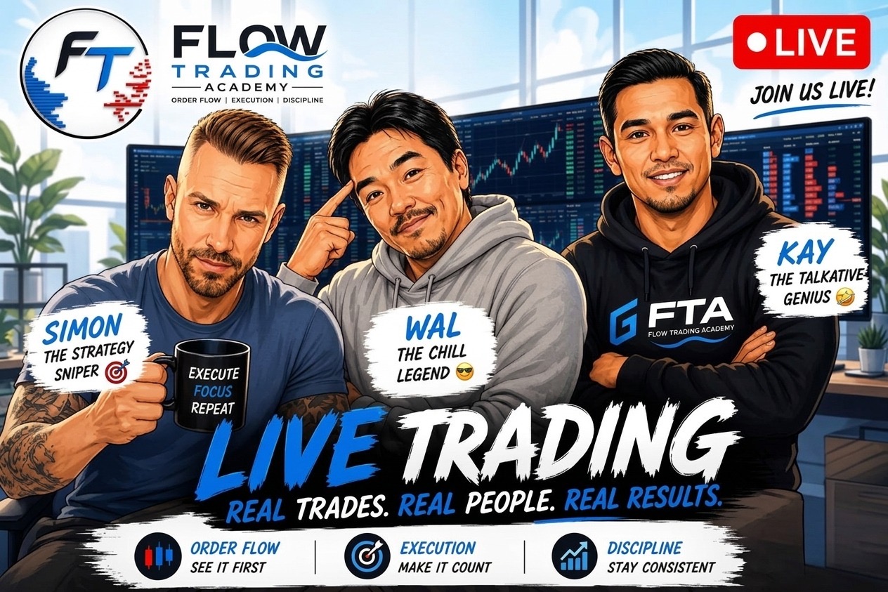 Flow Trading Academy live trading team